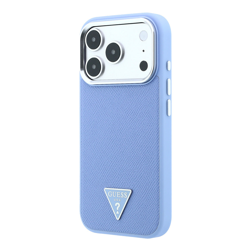 iPhone 18 Pro Max Kılıf Guess Orijinal Lisanslı M-safe Şarj Özellikli Grained Triangle Kılıf