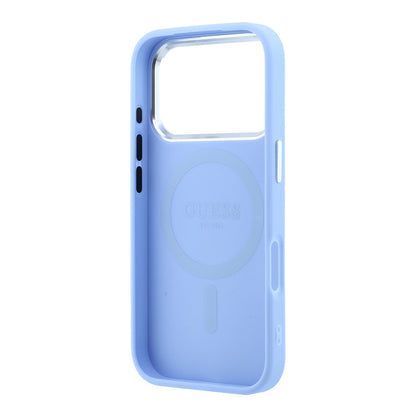 iPhone 18 Pro Max Kılıf Guess Orijinal Lisanslı M-safe Şarj Özellikli Grained Triangle Kılıf