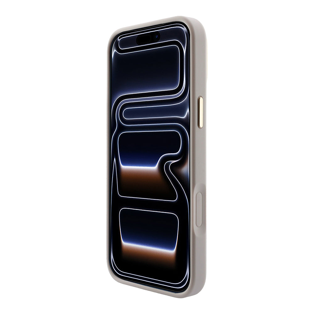 iPhone 18 Pro Max Kılıf Guess Orijinal Lisanslı M-safe Şarj Özellikli Metal Kamera Çerçeveli C-Magnet 4G Desenli Yazı Logolu Kılıf
