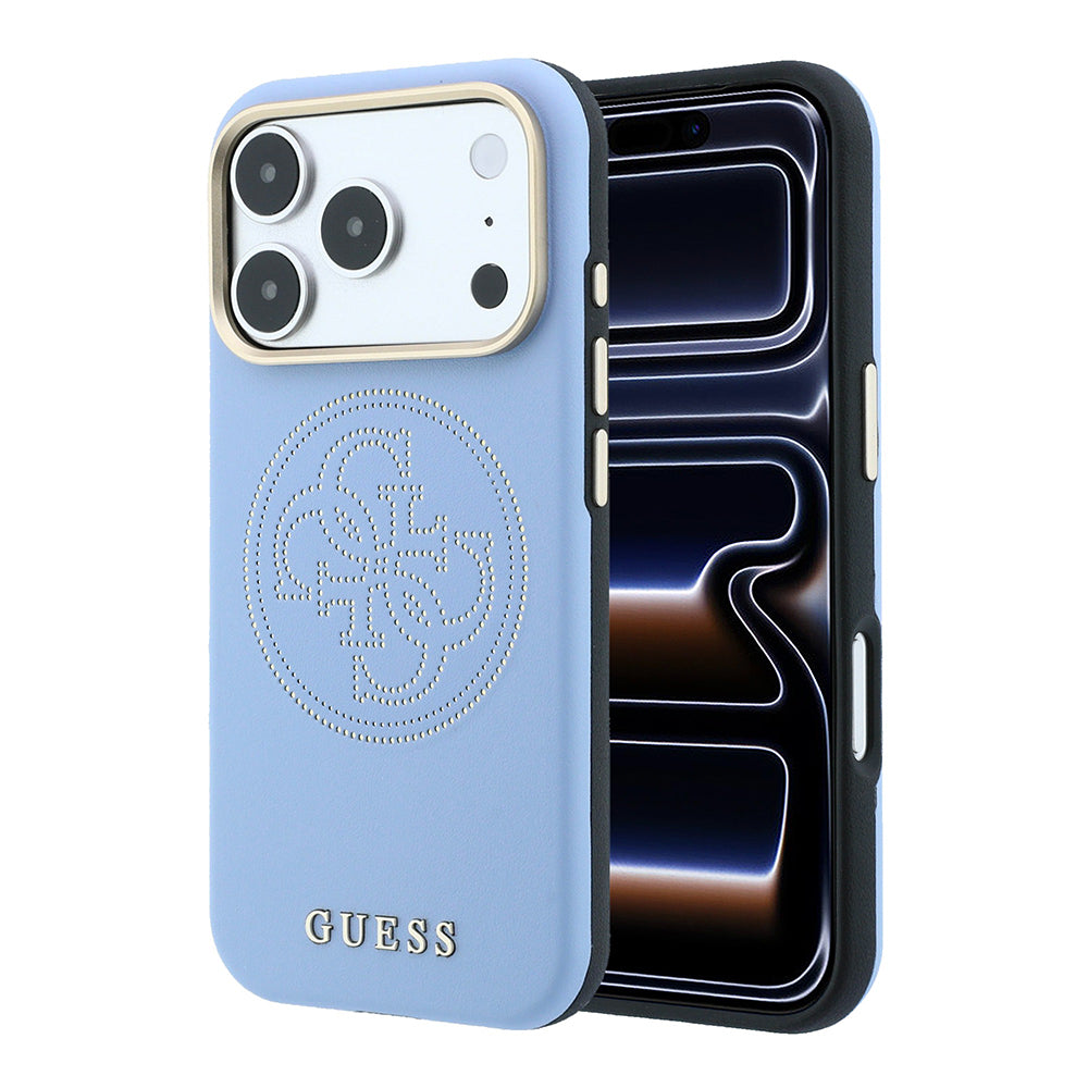 iPhone 18 Pro Max Kılıf Guess Orijinal Lisanslı M-safe Şarj Özellikli PU Delikli 4G ve Yazı Logolu Kılıf