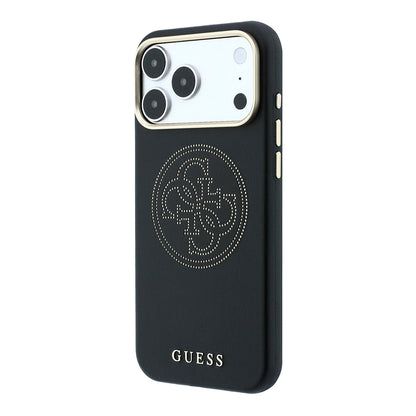 iPhone 18 Pro Max Kılıf Guess Orijinal Lisanslı M-safe Şarj Özellikli PU Delikli 4G ve Yazı Logolu Kılıf