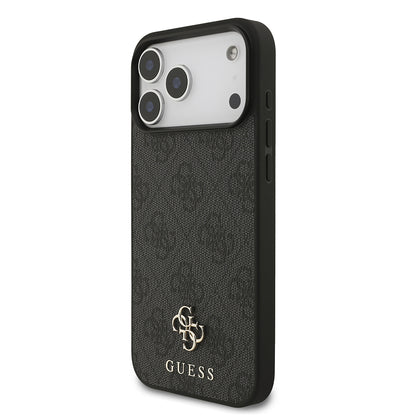 iPhone 18 Pro Max Kılıf Guess Orijinal Lisanslı M-safe Şarj Özellikli Small 4G Classic Kılıf