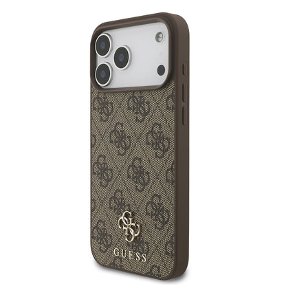 iPhone 18 Pro Max Kılıf Guess Orijinal Lisanslı M-safe Şarj Özellikli Small 4G Classic Kılıf