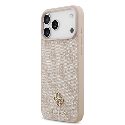 iPhone 18 Pro Max Kılıf Guess Orijinal Lisanslı M-safe Şarj Özellikli Small 4G Classic Kılıf