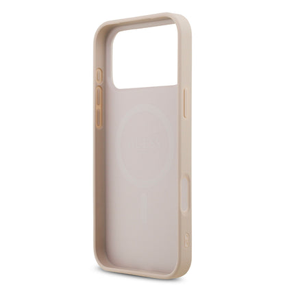 iPhone 18 Pro Max Kılıf Guess Orijinal Lisanslı M-safe Şarj Özellikli Small 4G Classic Kılıf
