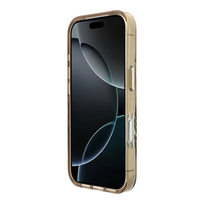 iPhone 18 Pro Max Kılıf Guess Orijinal Lisanslı M-safe Şarj Özellikli Üçgen Logolu Zebra Desenli Silikon Kılıf