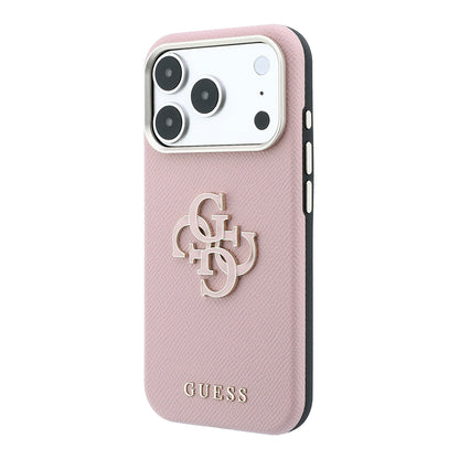 iPhone 18 Pro Max Kılıf Guess Orijinal Lisanslı PU Yazı ve 4G Büyük Metal Logolu Kılıf