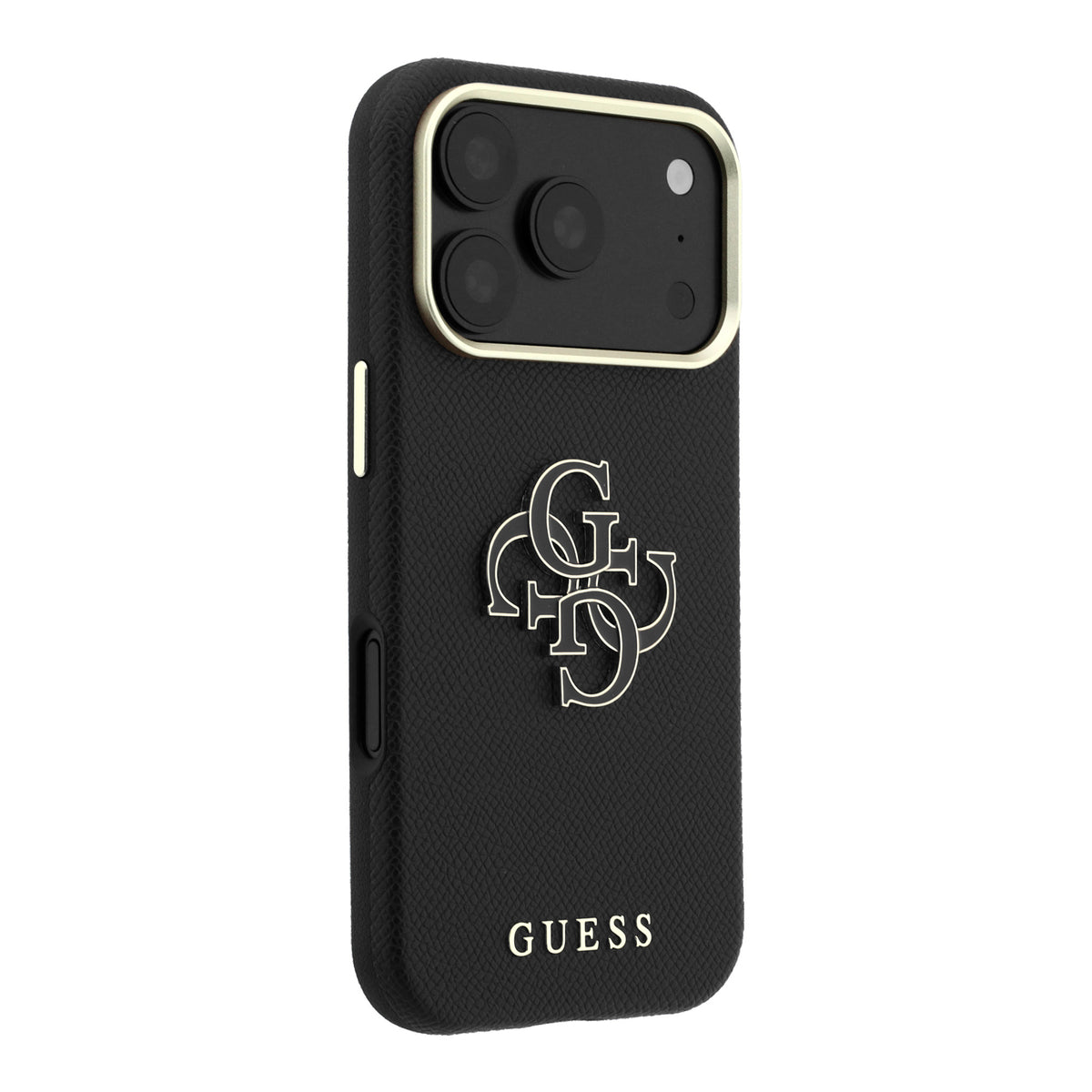 iPhone 18 Pro Max Kılıf Guess Orijinal Lisanslı PU Yazı ve 4G Büyük Metal Logolu Kılıf