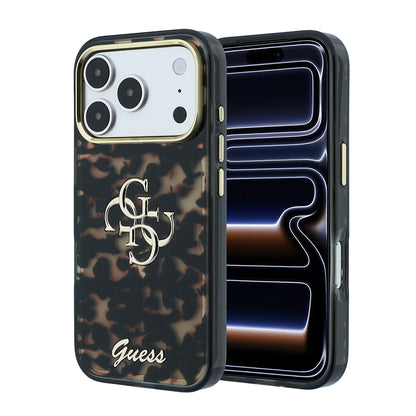 iPhone 18 Pro Max Kılıf Guess Orijinal Lisanslı Yazı ve 4G Büyük Metal Logolu Silikon Kılıf