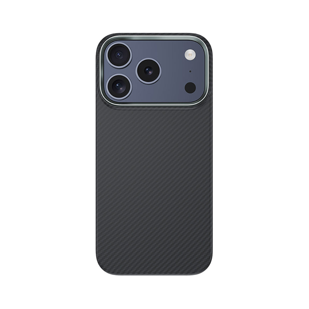 iPhone 18 Pro Max Kılıf Karbon Fiber M-safe Şarj Özellikli Benks Armor Air Yükseltimiş Kamera Çerçevesi C1 600D Kevlar Kılıf