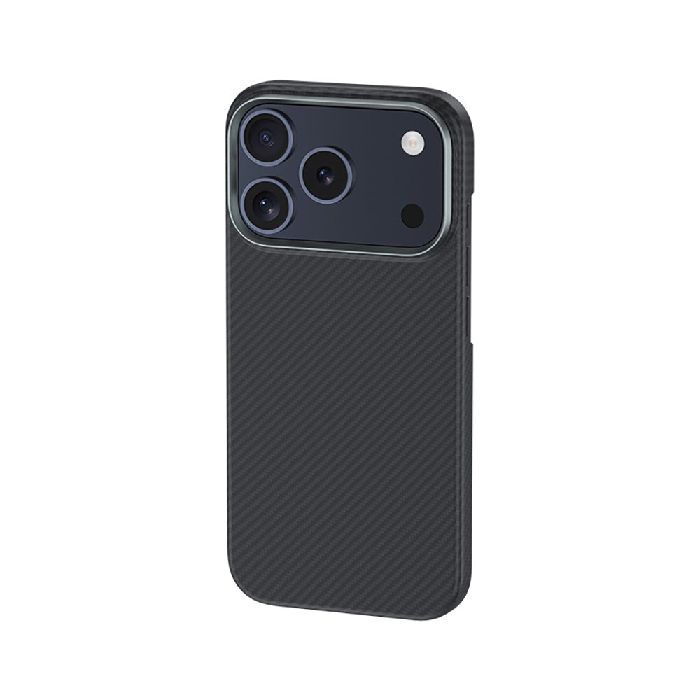 iPhone 18 Pro Max Kılıf Karbon Fiber M-safe Şarj Özellikli Benks Armor Air Yükseltimiş Kamera Çerçevesi C1 600D Kevlar Kılıf