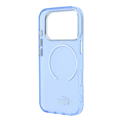 iPhone 18 Pro Max Kılıf Lacoste Orijinal Lisanslı M-safe C-Magnet İkonik Timsah Logolu IML Frosted Kılıf