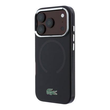iPhone 18 Pro Max Kılıf Lacoste Orijinal Lisanslı M-safe Şarj Özellikli Lake Timsah Logolu IML Frosted Kılıf