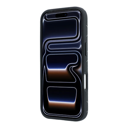 iPhone 18 Pro Max Kılıf Lacoste Orijinal Lisanslı M-safe Şarj Özellikli Metal Logolu Deri Karışık Monogram Desenli Kılıf