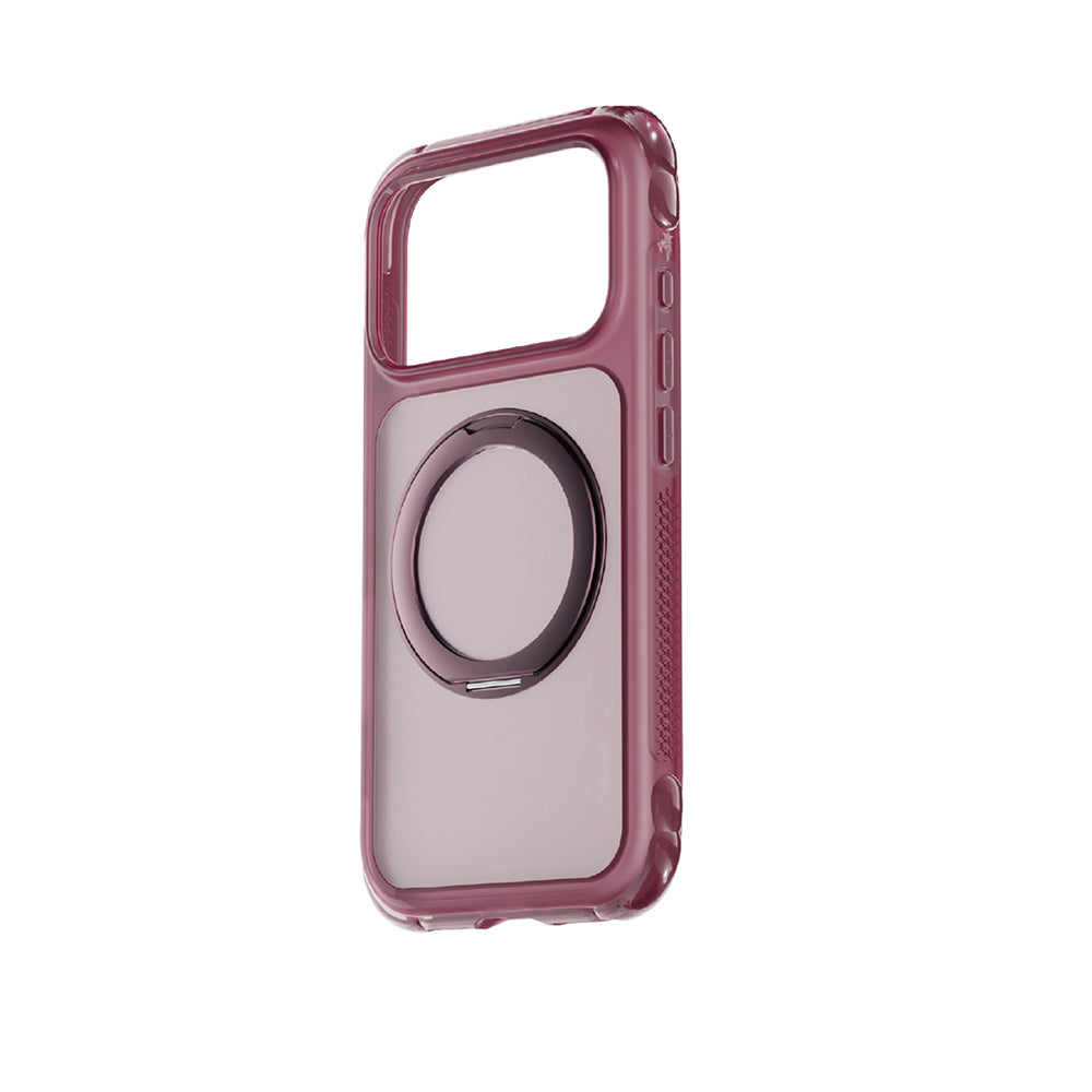 iPhone 18 Pro Max Kılıf Lenyes Air Bumper Serisi M-safe Şarj Özellikli Airbag Tasarımlı Standlı Kılıf