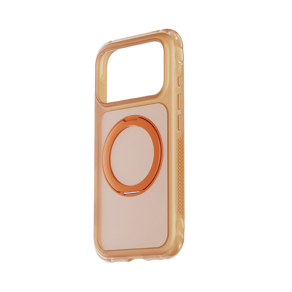 iPhone 18 Pro Max Kılıf Lenyes Air Bumper Serisi M-safe Şarj Özellikli Airbag Tasarımlı Standlı Kılıf