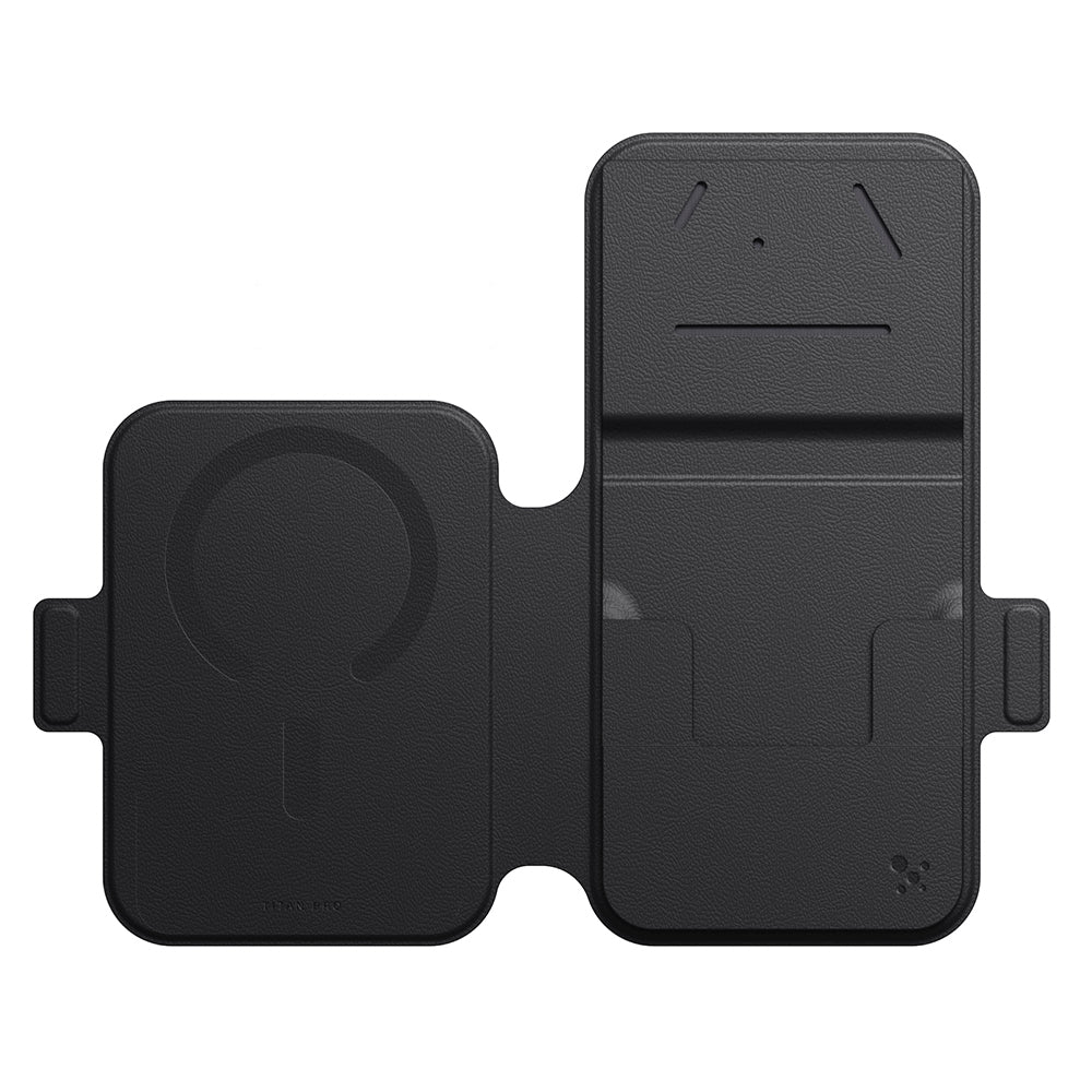 iPhone 18 Pro Max Kılıf M-safe Özellikli Amazingthing Titan Lens Flip Serisi Kartlıklı Kılıf