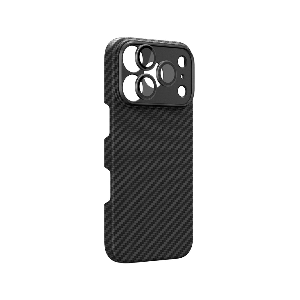 iPhone 18 Pro Max Kılıf M-Safe Şarj Özellikli 1500D Aramid Fiber AmazingThing Titan Max SLens Serisi Kılıf