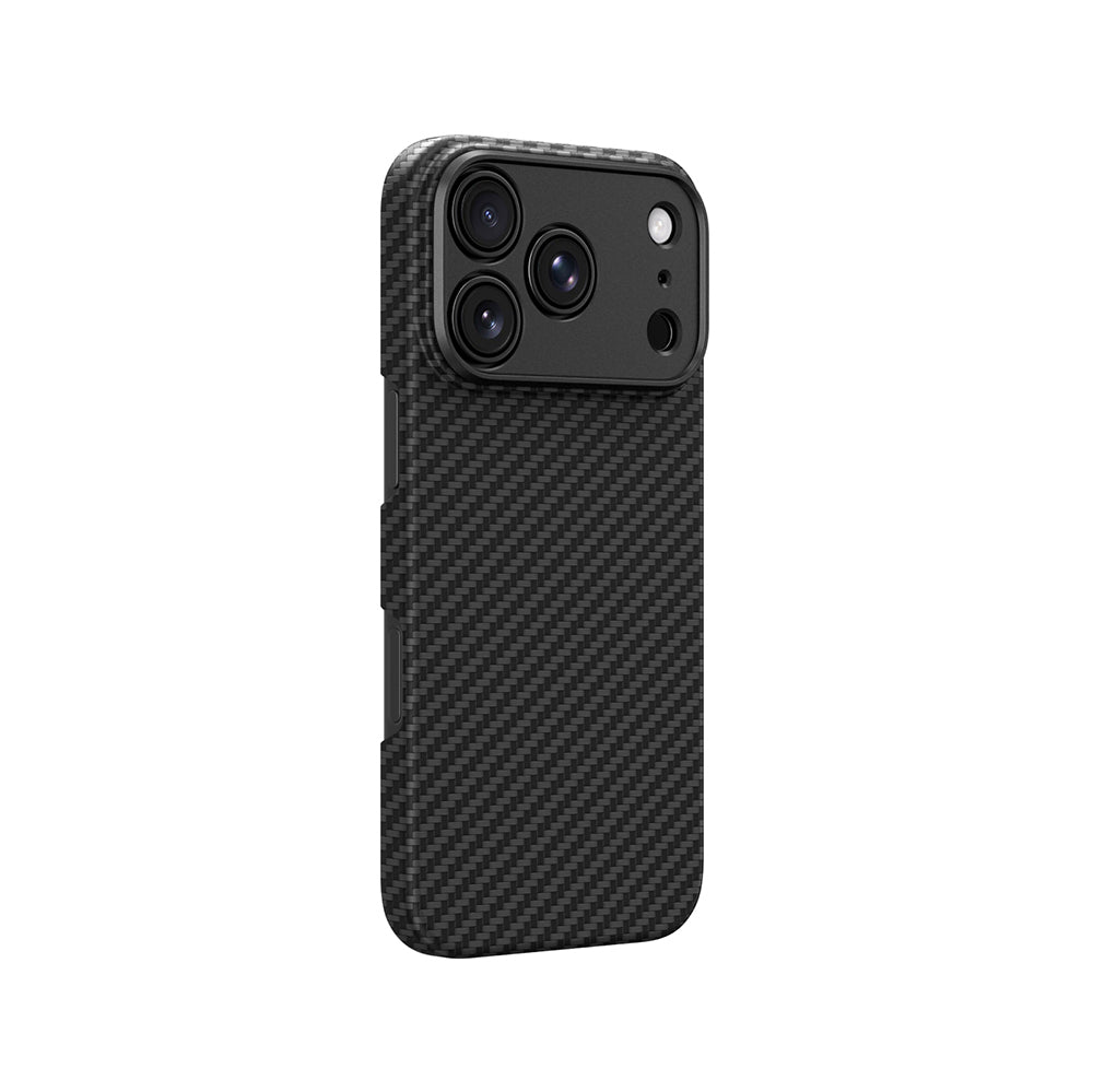 iPhone 18 Pro Max Kılıf M-safe Şarj Özellikli 1500D Aramid Fiber Lens Korumalı Amazingthing Titan Max Serisi Karbon Kılıf
