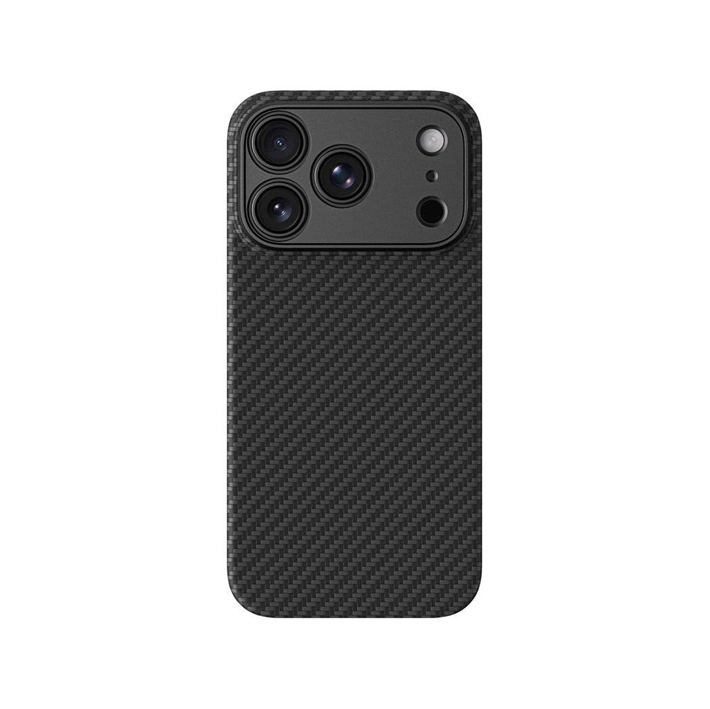 iPhone 18 Pro Max Kılıf M-safe Şarj Özellikli 1500D Aramid Fiber Lens Korumalı Amazingthing Titan Max Serisi Karbon Kılıf