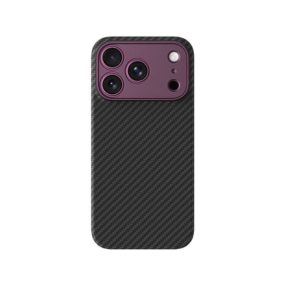 iPhone 18 Pro Max Kılıf M-safe Şarj Özellikli 1500D Aramid Fiber Lens Korumalı Amazingthing Titan Max Serisi Karbon Kılıf
