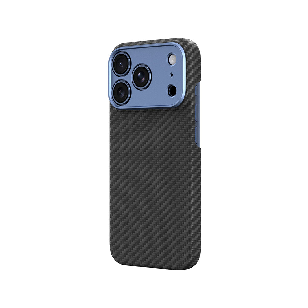iPhone 18 Pro Max Kılıf M-safe Şarj Özellikli 1500D Aramid Fiber Lens Korumalı Amazingthing Titan Max Serisi Karbon Kılıf