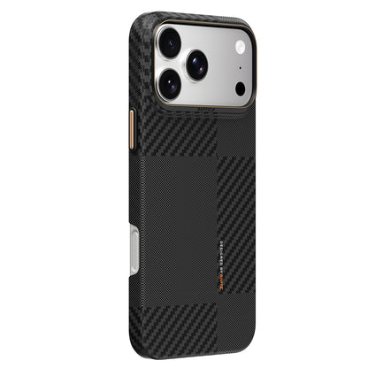 iPhone 18 Pro Max Kılıf M-safe Şarj Özellikli 600D Metal Kamera Çerçeveli Raptic Aramid Fiber Karbon Geotik Serisi Kılıf