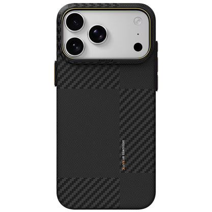iPhone 18 Pro Max Kılıf M-safe Şarj Özellikli 600D Metal Kamera Çerçeveli Raptic Aramid Fiber Karbon Geotik Serisi Kılıf