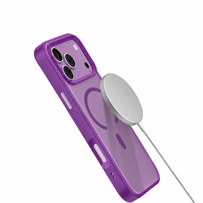iPhone 18 Pro Max Kılıf M-safe Şarj Özellikli Airbag Tasarımlı Mutural Mist Serisi Kılıf