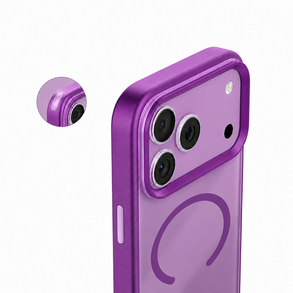 iPhone 18 Pro Max Kılıf M-safe Şarj Özellikli Airbag Tasarımlı Mutural Mist Serisi Kılıf
