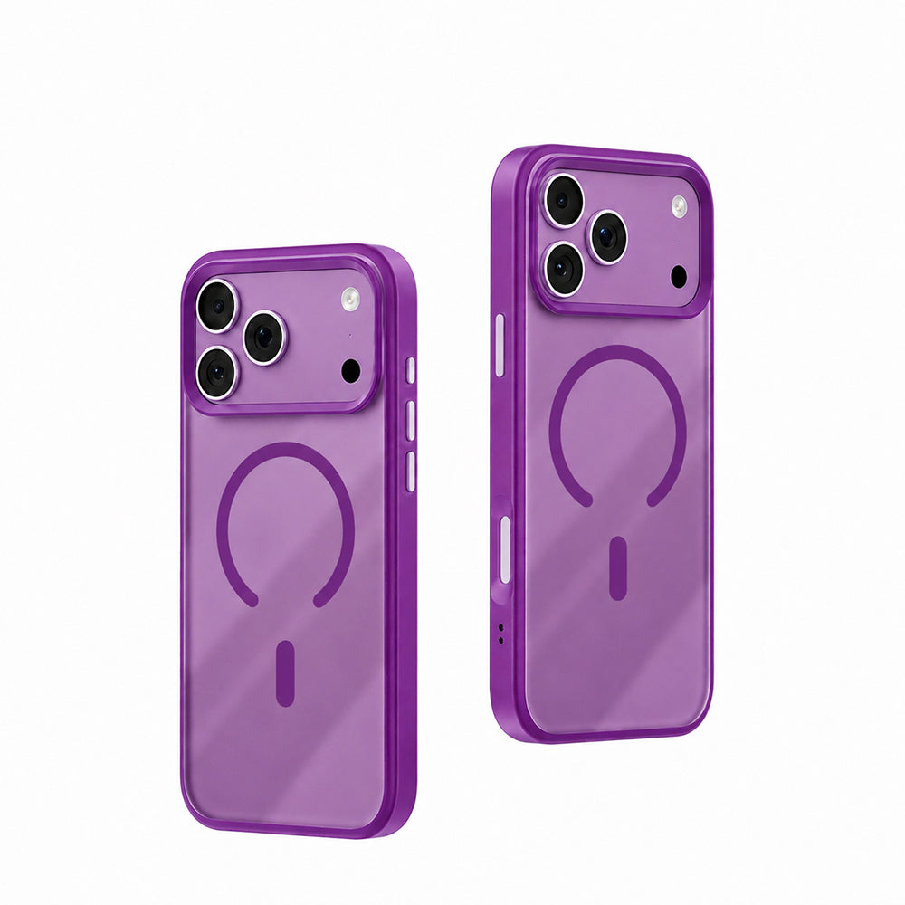 iPhone 18 Pro Max Kılıf M-safe Şarj Özellikli Airbag Tasarımlı Mutural Mist Serisi Kılıf