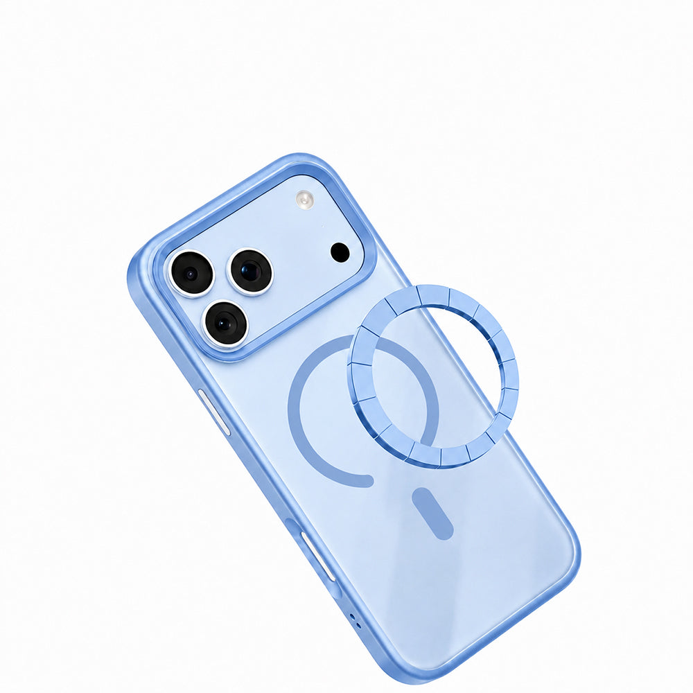 iPhone 18 Pro Max Kılıf M-safe Şarj Özellikli Airbag Tasarımlı Mutural Mist Serisi Kılıf