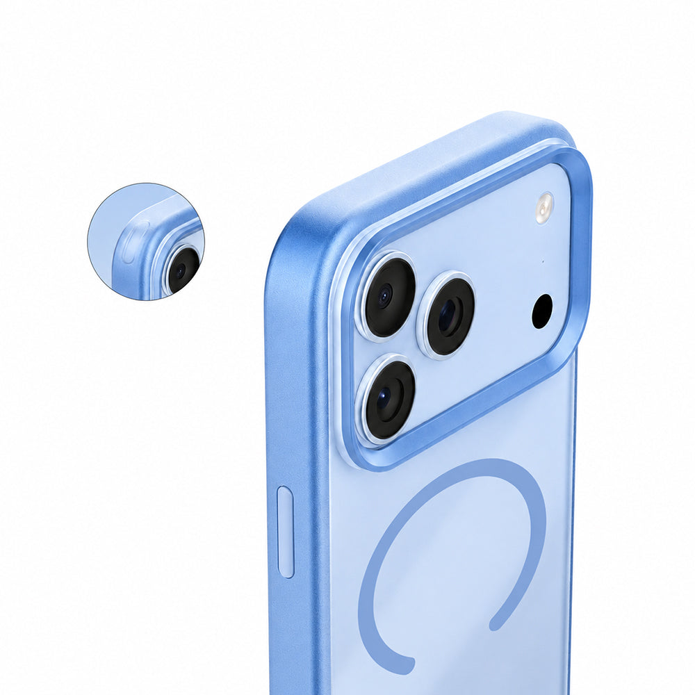 iPhone 18 Pro Max Kılıf M-safe Şarj Özellikli Airbag Tasarımlı Mutural Mist Serisi Kılıf