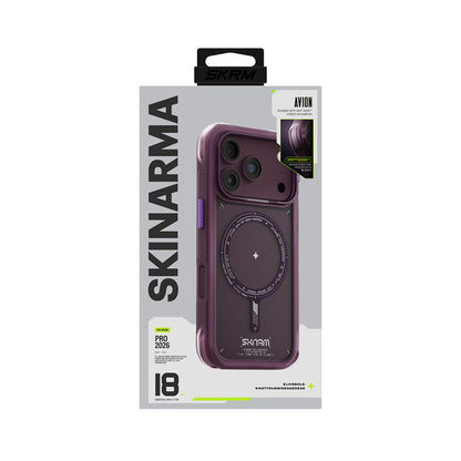 iPhone 18 Pro Max Kılıf M-Safe Şarj Özellikli Airbag Tasarımlı Skinarma Avion Kılıf