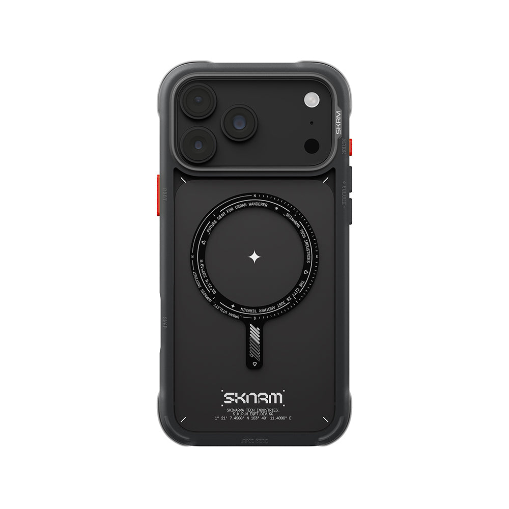 iPhone 18 Pro Max Kılıf M-Safe Şarj Özellikli Airbag Tasarımlı Skinarma Avion Kılıf