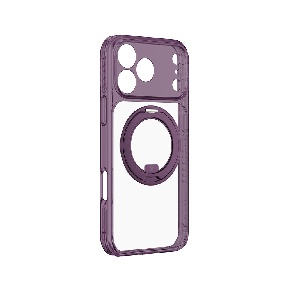 iPhone 18 Pro Max Kılıf M-Safe Şarj Özellikli Airbag Tasarımlı Standlı Lens Korumalı AmazingThing Titan Pro MagSpin Kılıf