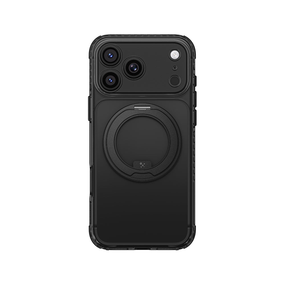 iPhone 18 Pro Max Kılıf M-Safe Şarj Özellikli Airbag Tasarımlı Standlı Lens Korumalı AmazingThing Titan Pro MagSpin Kılıf