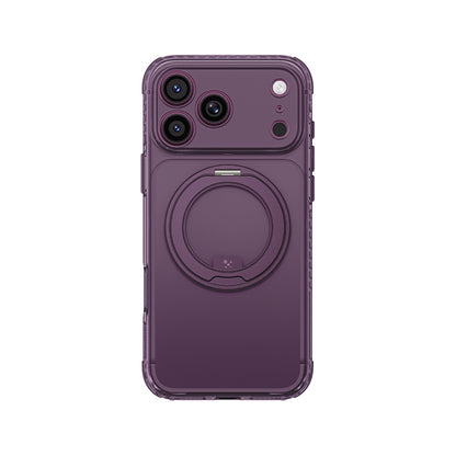 iPhone 18 Pro Max Kılıf M-Safe Şarj Özellikli Airbag Tasarımlı Standlı Lens Korumalı AmazingThing Titan Pro MagSpin Kılıf