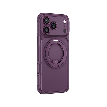 iPhone 18 Pro Max Kılıf M-Safe Şarj Özellikli Airbag Tasarımlı Standlı Lens Korumalı AmazingThing Titan Pro MagSpin Kılıf