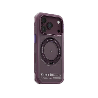 iPhone 18 Pro Max Kılıf M-Safe Şarj Özellikli Airbag Tasarımlı Standlı Skinarma Atlas Kılıf