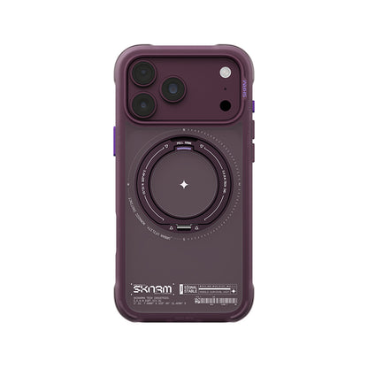 iPhone 18 Pro Max Kılıf M-Safe Şarj Özellikli Airbag Tasarımlı Standlı Skinarma Atlas Kılıf