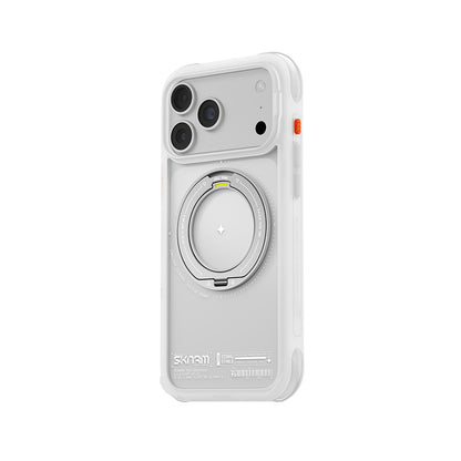 iPhone 18 Pro Max Kılıf M-Safe Şarj Özellikli Airbag Tasarımlı Standlı Skinarma Atlas Kılıf