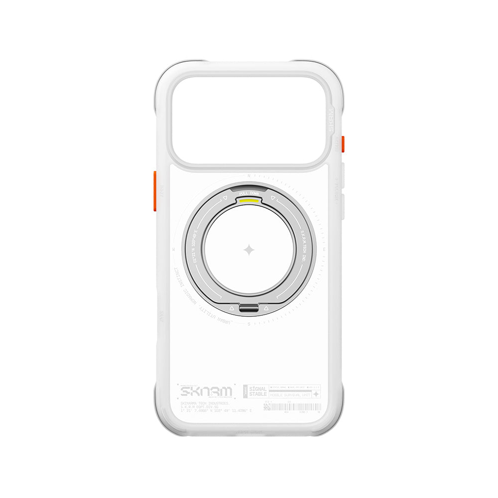 iPhone 18 Pro Max Kılıf M-Safe Şarj Özellikli Airbag Tasarımlı Standlı Skinarma Atlas Kılıf