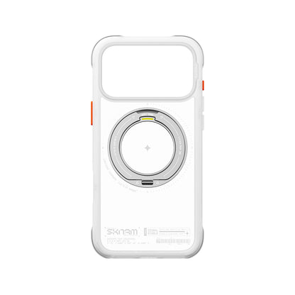 iPhone 18 Pro Max Kılıf M-Safe Şarj Özellikli Airbag Tasarımlı Standlı Skinarma Atlas Kılıf