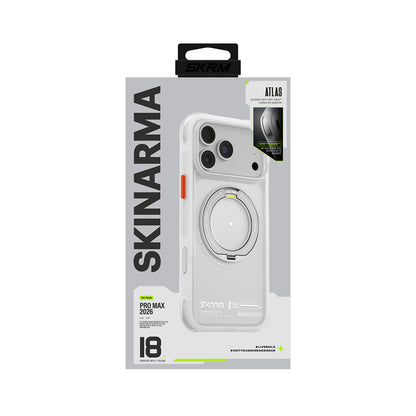 iPhone 18 Pro Max Kılıf M-Safe Şarj Özellikli Airbag Tasarımlı Standlı Skinarma Atlas Kılıf