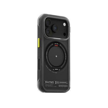 iPhone 18 Pro Max Kılıf M-Safe Şarj Özellikli Airbag Tasarımlı Standlı Skinarma Atlas Kılıf