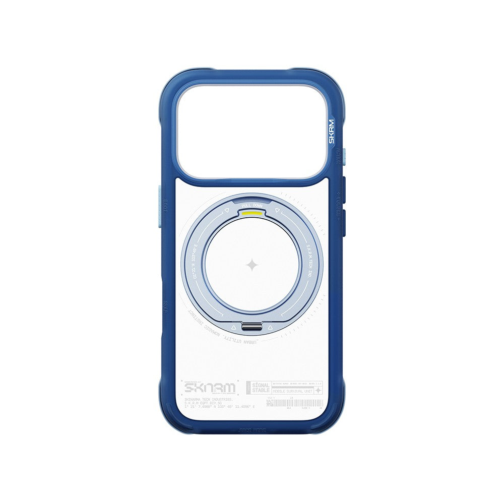 iPhone 18 Pro Max Kılıf M-Safe Şarj Özellikli Airbag Tasarımlı Standlı Skinarma Atlas Kılıf