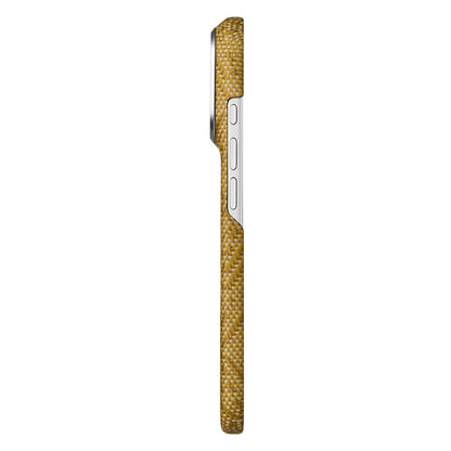 iPhone 18 Pro Max Kılıf M-safe Şarj Özellikli Aramid Karbon Fiber Pitaka Wind Over Wheat Serisi Kılıf