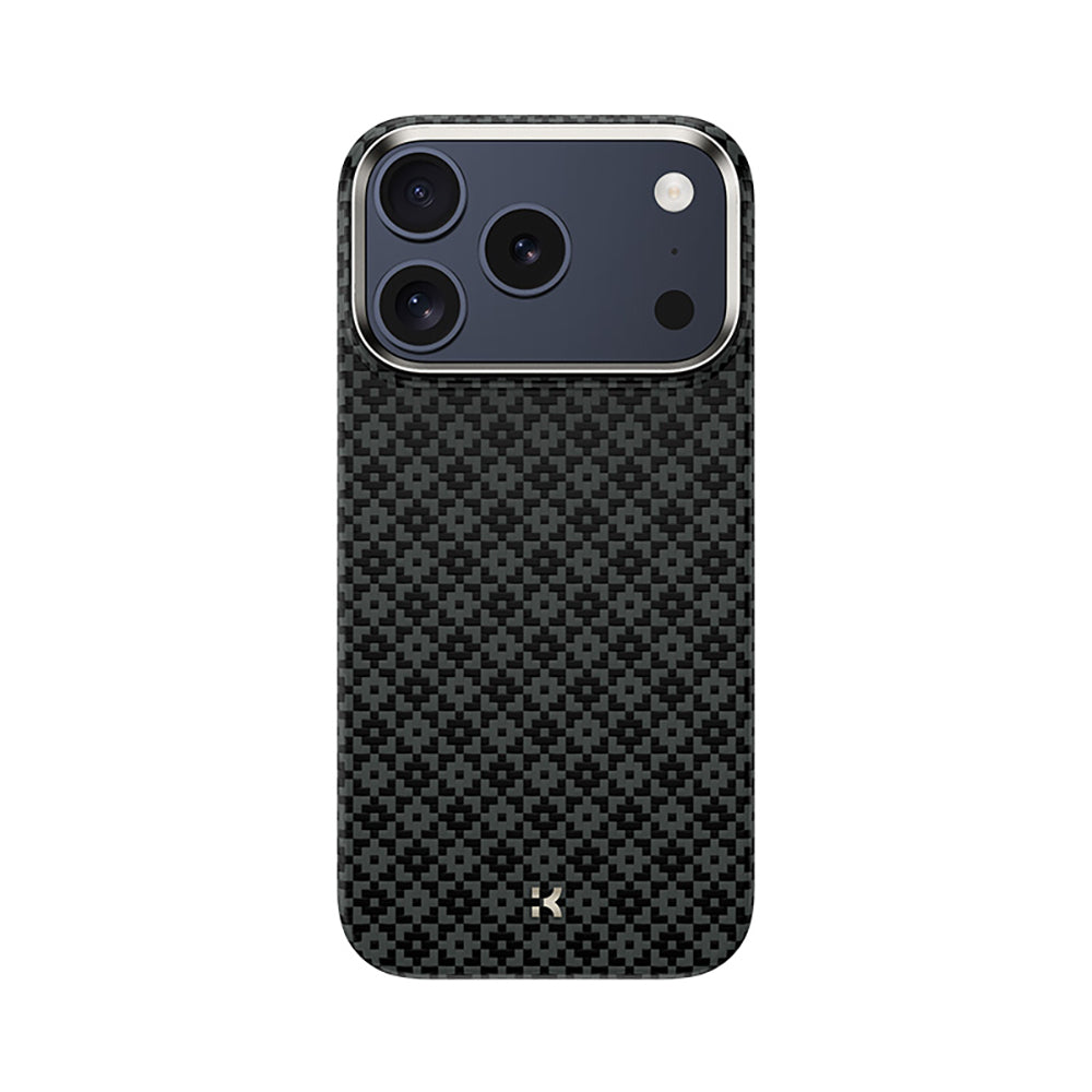 iPhone 18 Pro Max Kılıf M-Safe Şarj Özellikli Benks ArmorAir ArmorGrid Serisi Yükseltilmiş Kamera Çerçevesi C1 Kevlar Karbon Kılıf