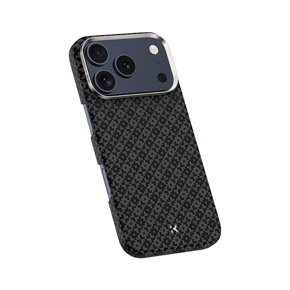 iPhone 18 Pro Max Kılıf M-Safe Şarj Özellikli Benks ArmorAir ArmorGrid Serisi Yükseltilmiş Kamera Çerçevesi C1 Kevlar Karbon Kılıf
